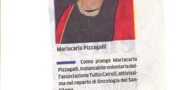 La Provincia di Como ricorda Mariacarla