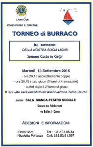 TORNEO BURRACO 13 SETTEMBRE 2016