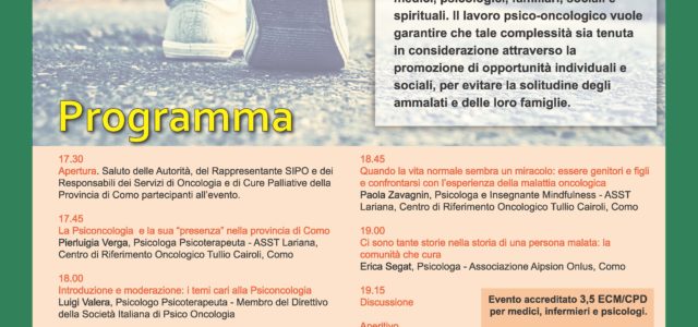 20 ottobre 2017 – Convegno: “Quando la malattia oncologica entra nella nostra vita”