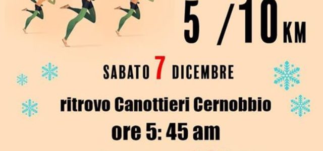 CORSA ALL’ALBA – Sabato 7 dicembre