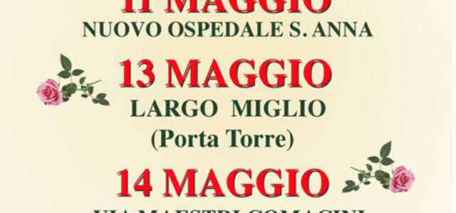 11, 13 e 14 maggio: TORNANO LE ROSELLINE!